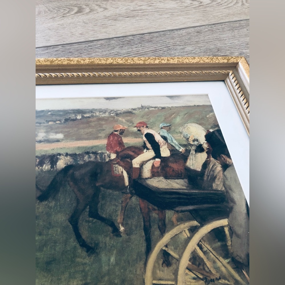The Race Course: Amateur Jockeys Near a Carriage, 1876-1887 By Edgar Degas - Picture 9 of 10